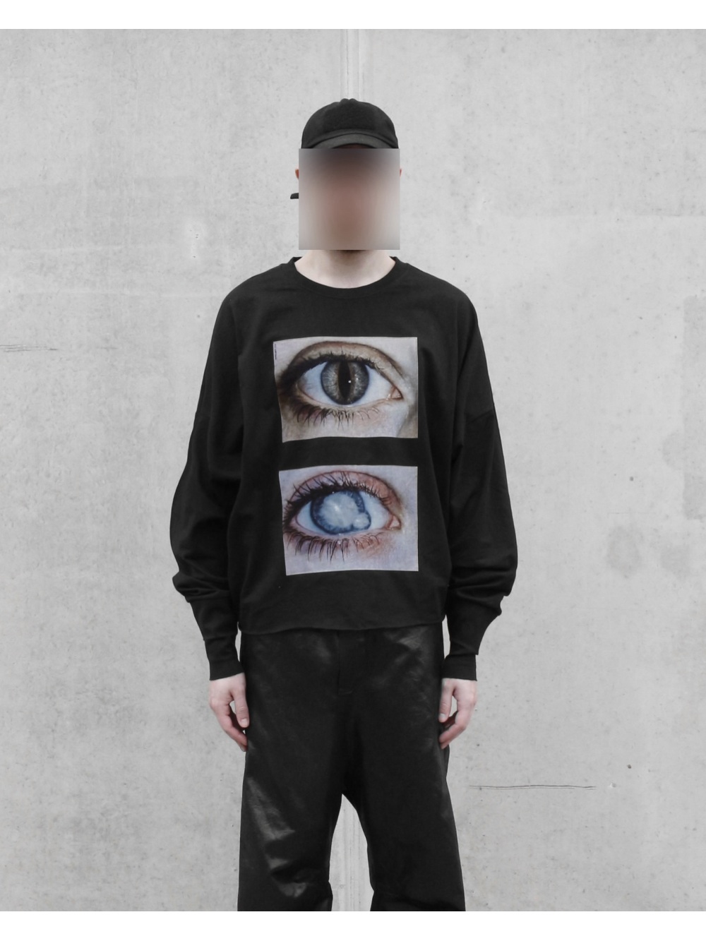 Street Fashion Men - Atasan Serbaguna Lengan Panjang Motif Mata