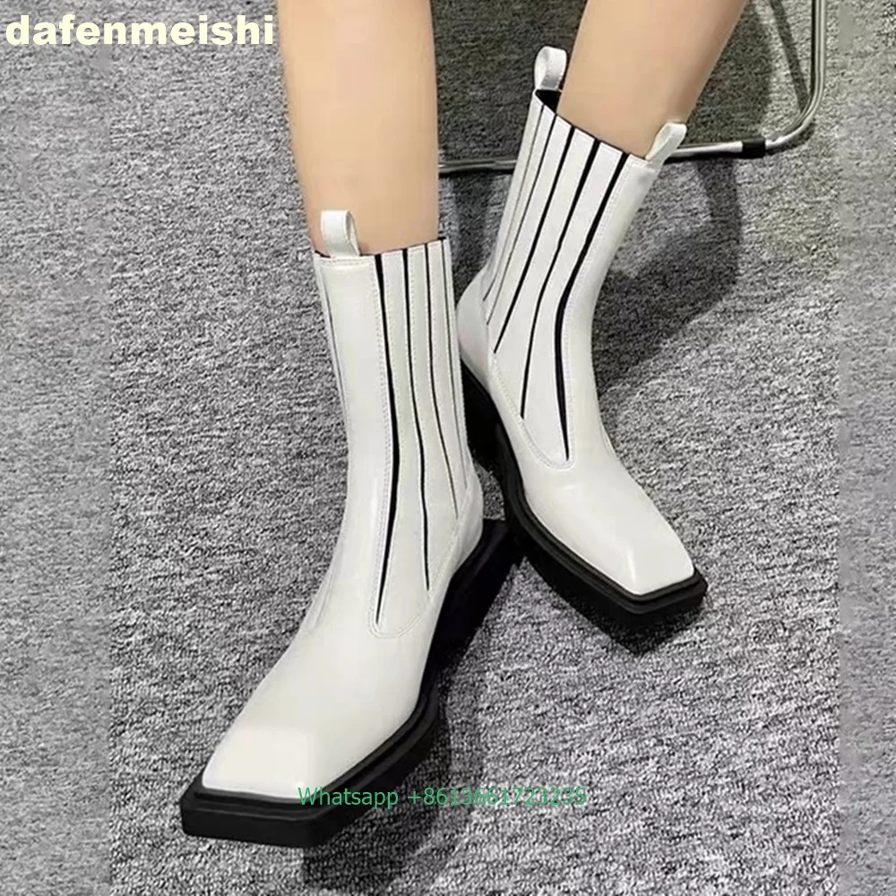 Street Fashion Rome 2025 - Sepatu Boots Wanita Kulit Paten Hitam