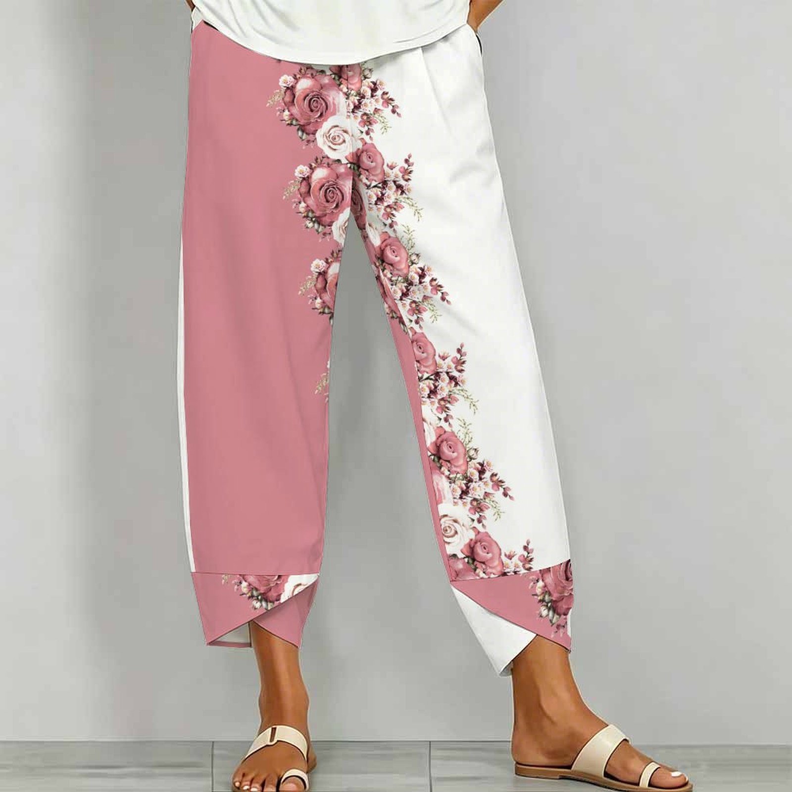 Fashion Street Yoga - Celana Kasual Harian Celana Yoga Retro
