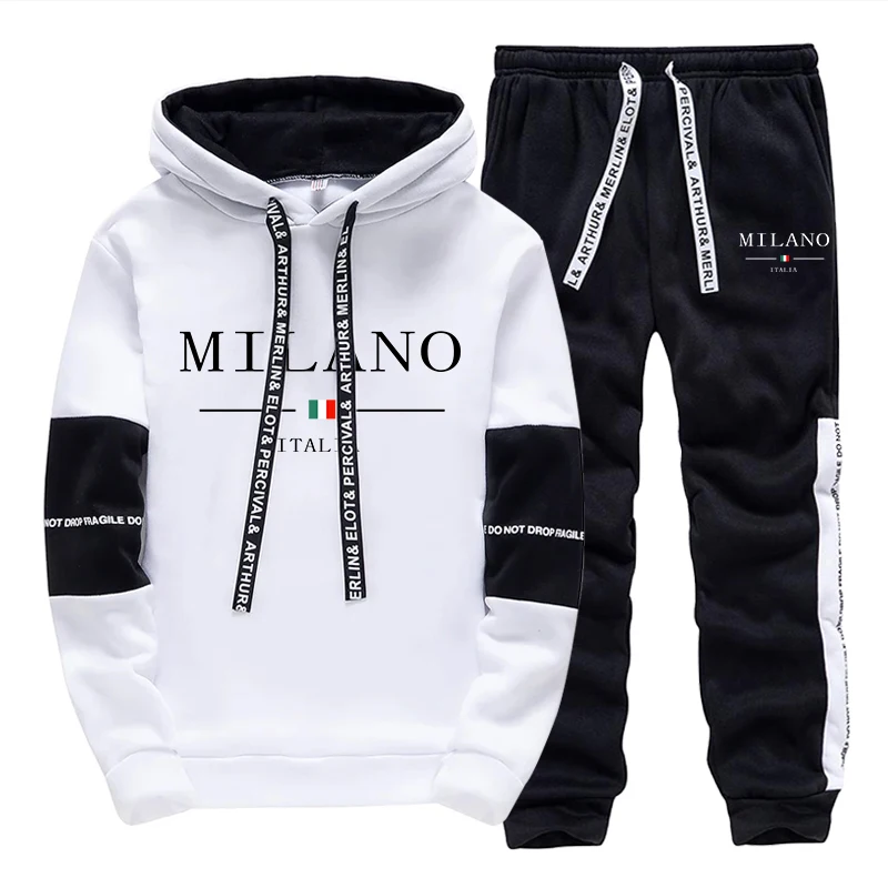 Street Fashion Art - Set Pria/Hoodie/Celana Italia Hoodie Trendi Pakaian