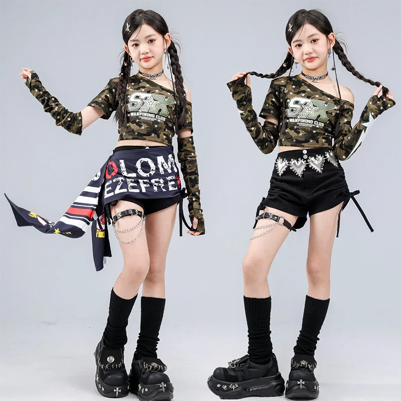 Street Fashion Model - Kostum Tari Jazz untuk Anak Perempuan,
