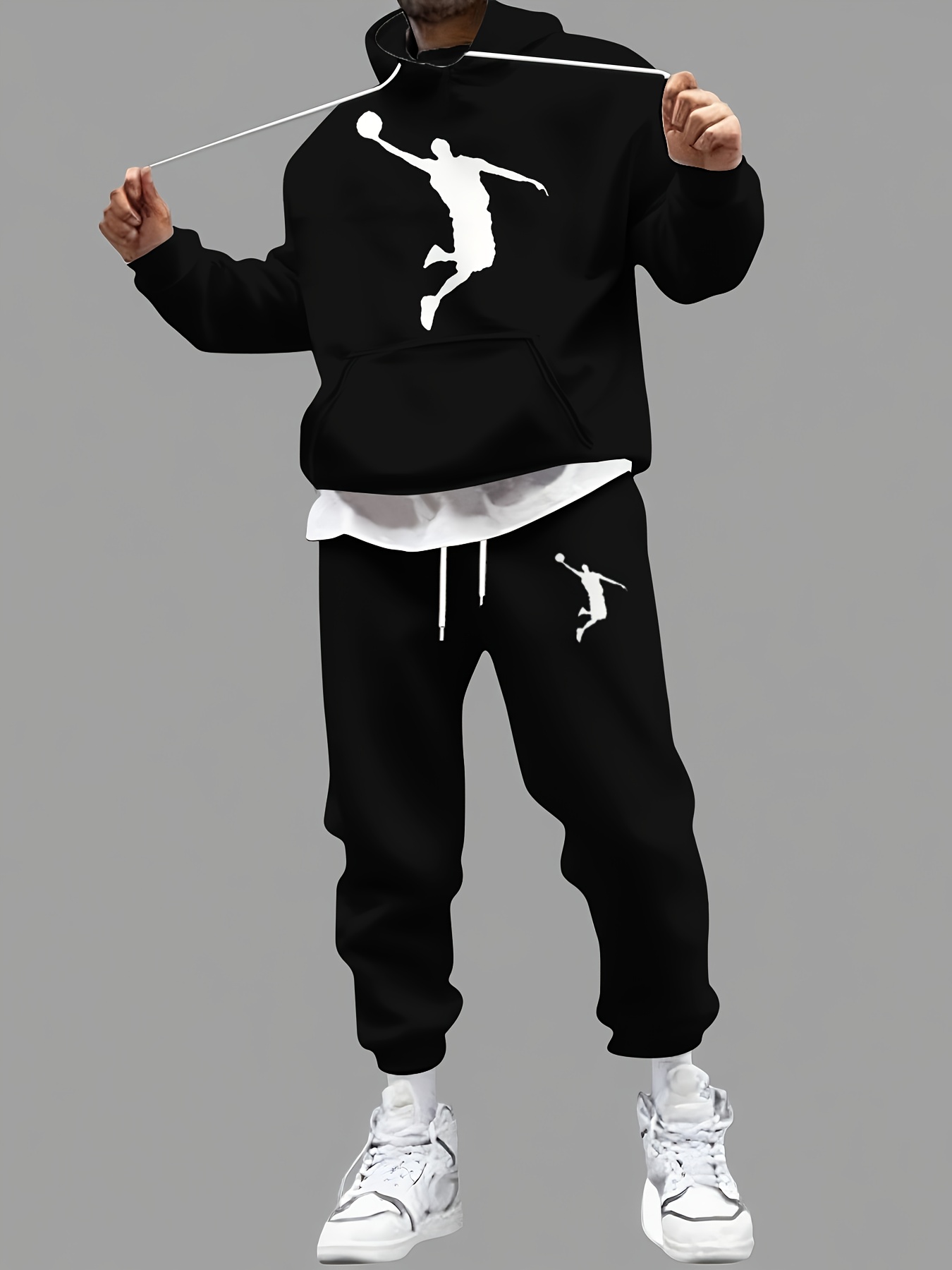 Street Fashion Men - Setelan Hoodie dan Celana Jogger Pria