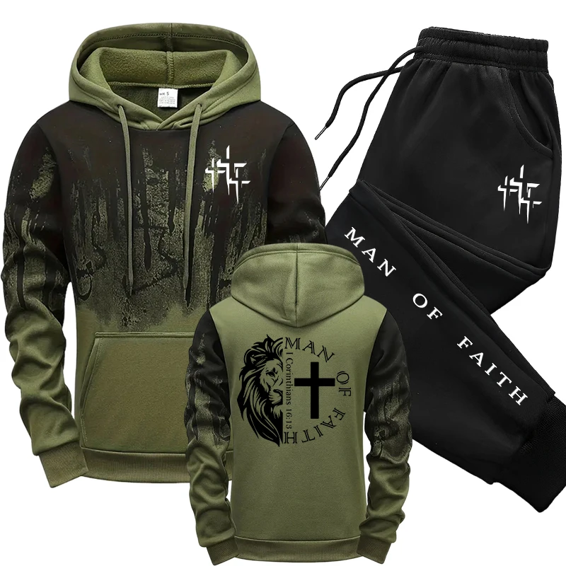 Street Fashion Art - Setelan Pria Motif Man of Faith,