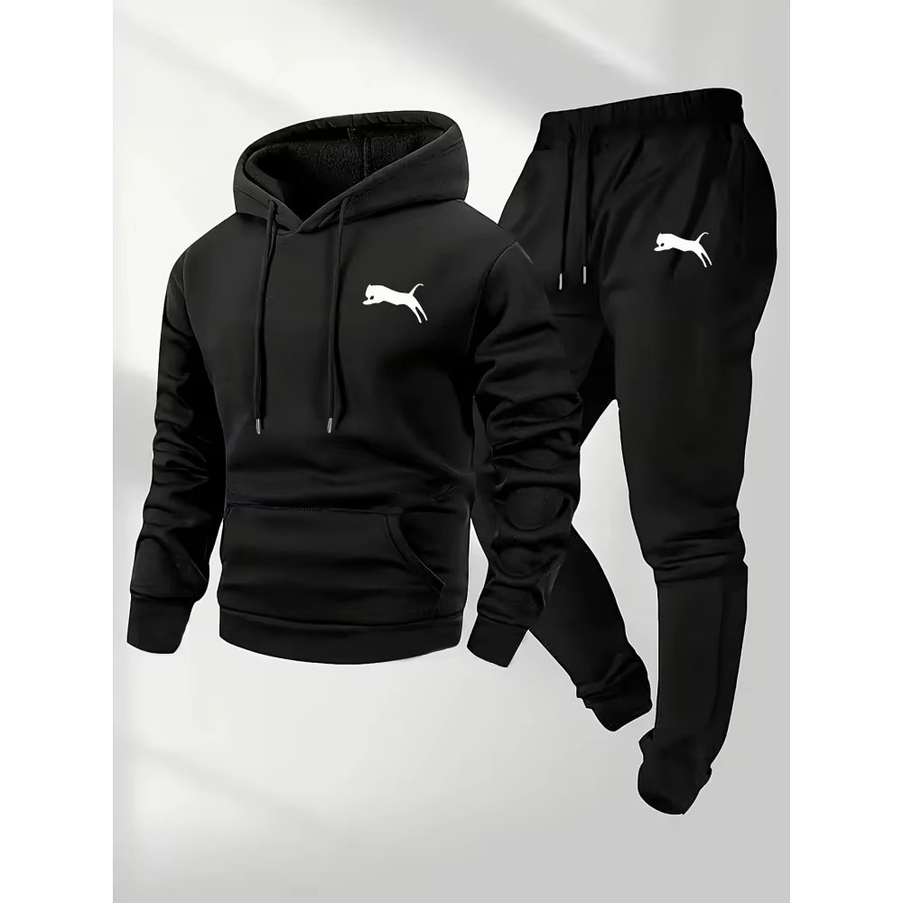 Street Fashion Art - Setelan Hoodie & Celana Pria Terlaris