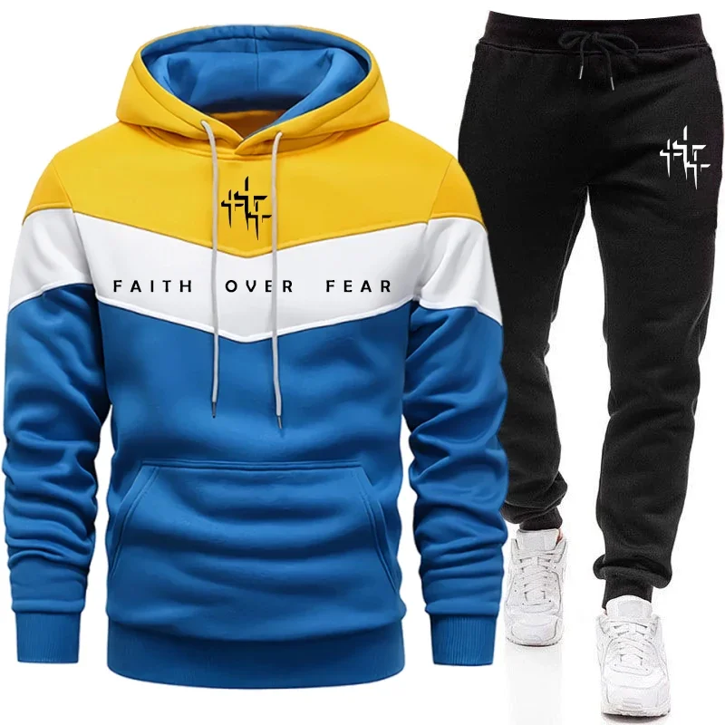 Faith Over Fear Setelan Olahra - Street Fashion Art ulasan dan harga