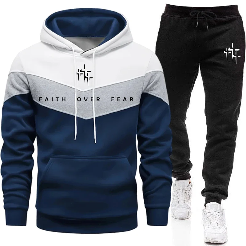 Faith Over Fear Setelan Olahra - Street Fashion Art ulasan dan harga