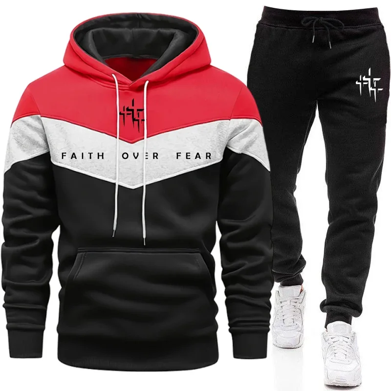 Faith Over Fear Setelan Olahra - Street Fashion Art ulasan dan harga