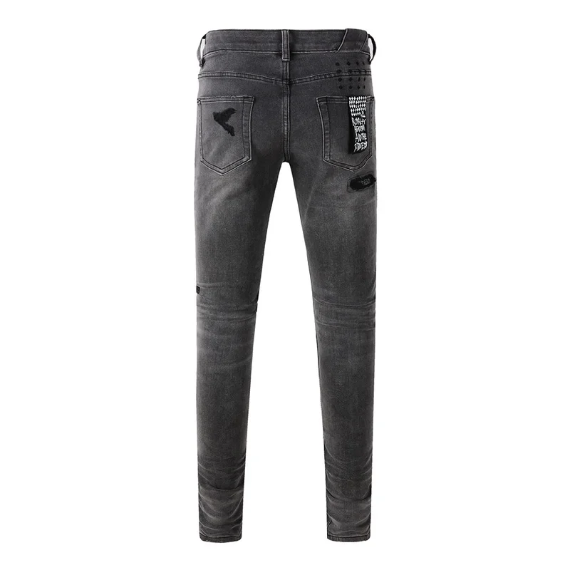 Celana Jeans Pria High Street  - Distressed Jean Rip ulasan dan harga
