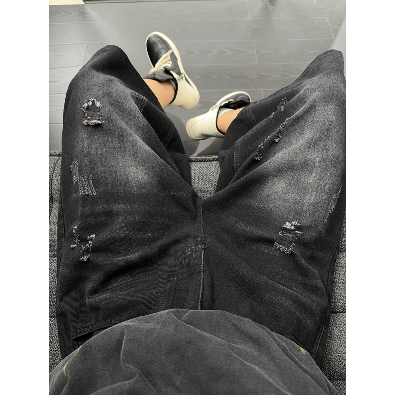 Celana Jeans Unisex American I - Distressed Jean Rip ulasan dan harga