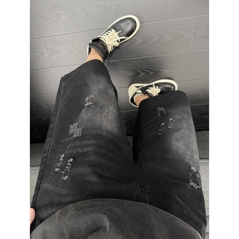 Celana Jeans Unisex American I - Distressed Jean Rip ulasan dan harga