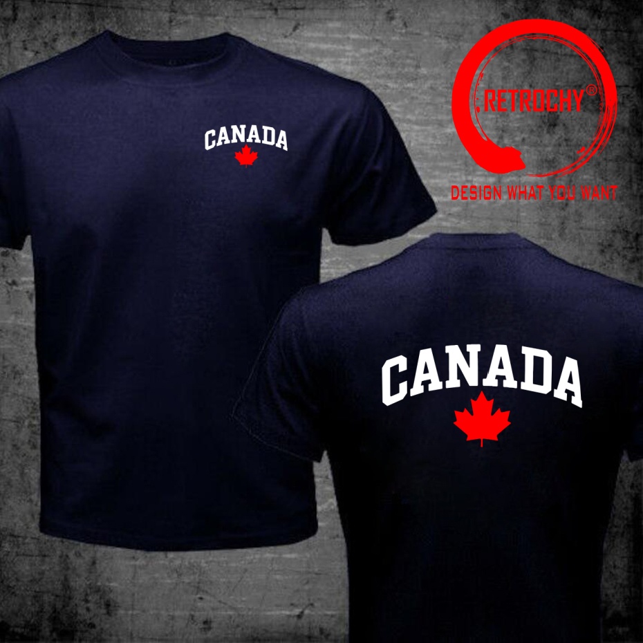 Kaos Cetak Huruf Kanada Desain - Street Fashion Canada ulasan dan harga
