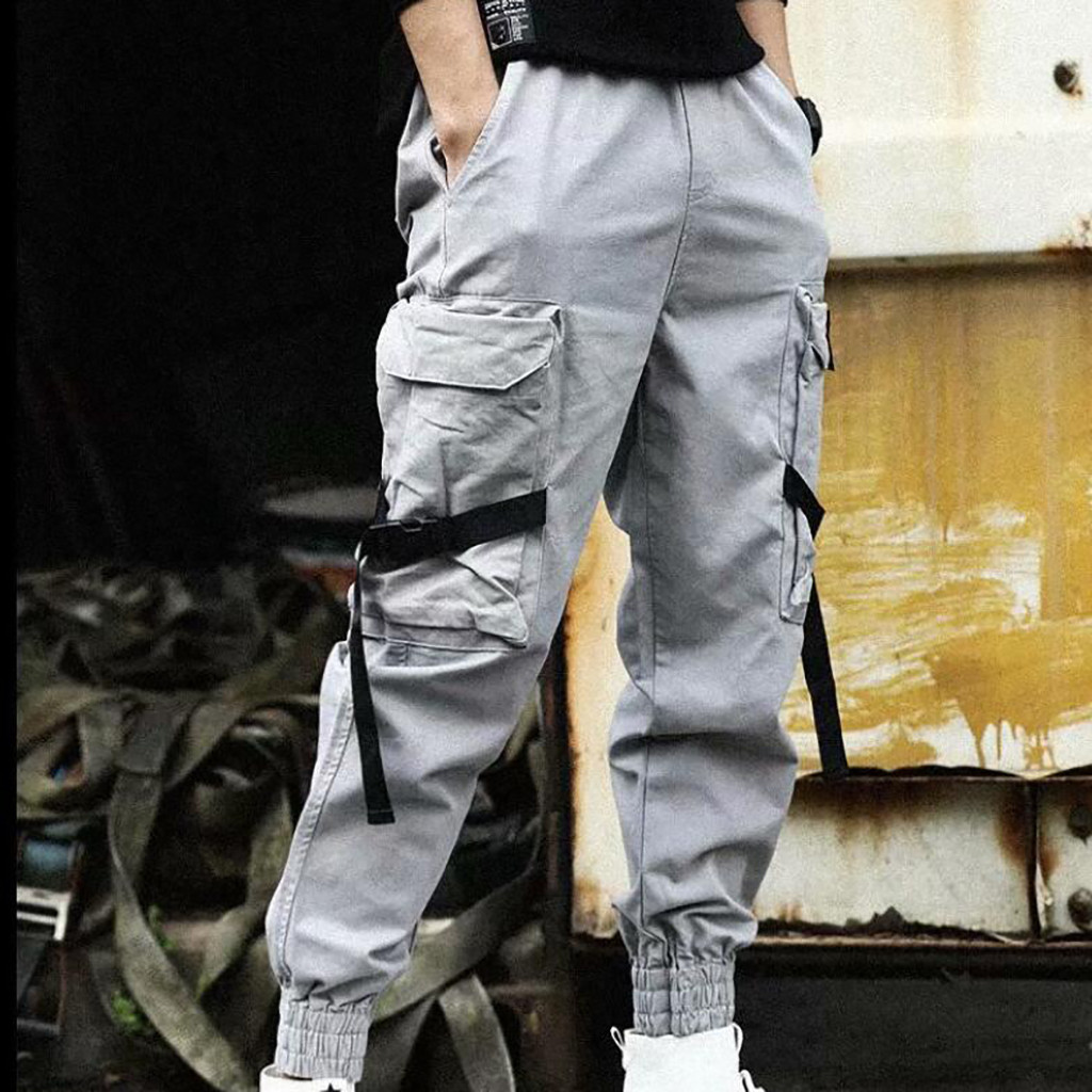 Celana Cargo Longgar Pria Stre - Street Fashion Art ulasan dan harga