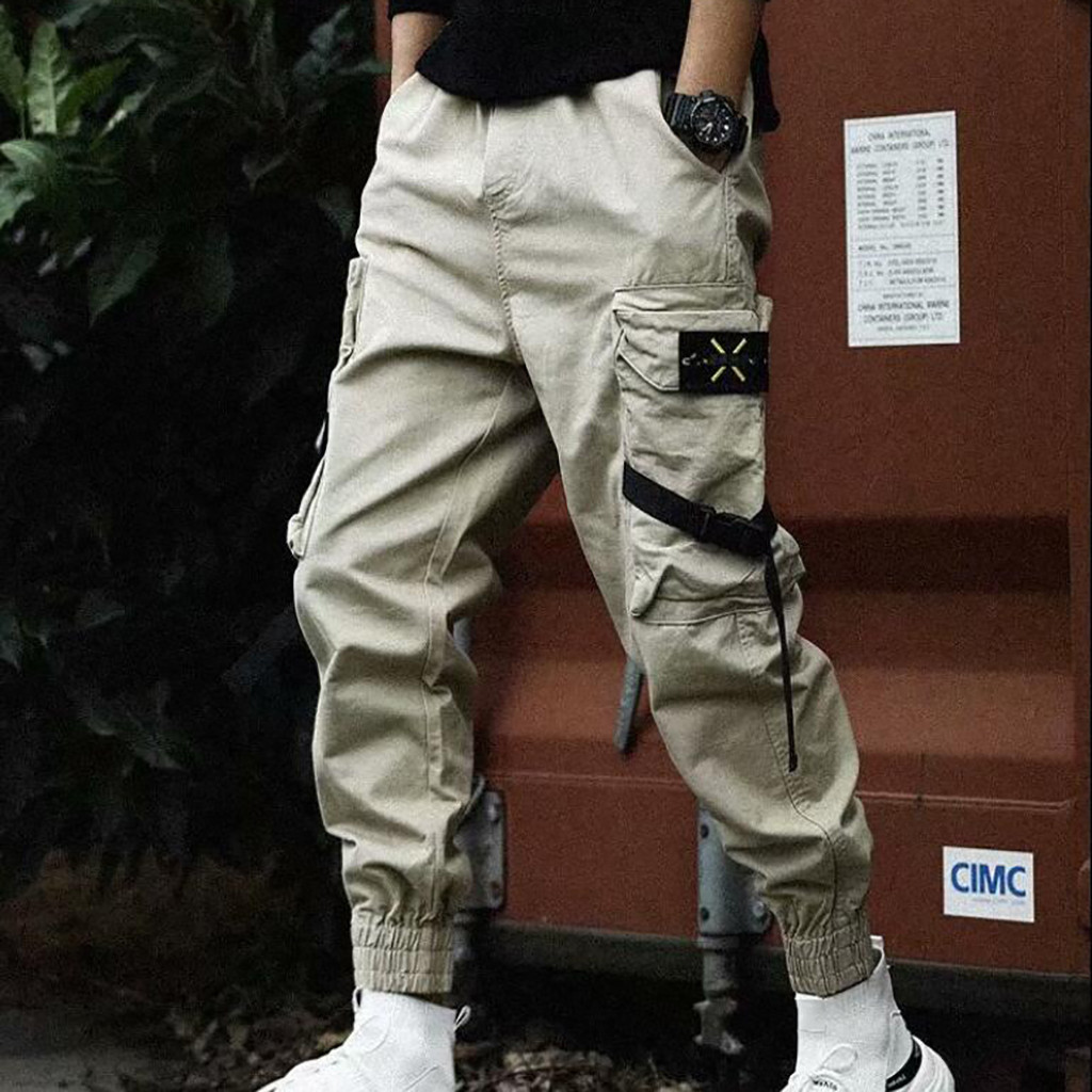 Celana Cargo Longgar Pria Stre - Street Fashion Art ulasan dan harga