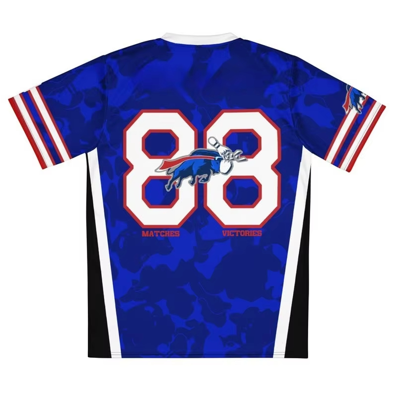 Jersey Bowling Pria Model V-Ne - Street Fashion Logo ulasan dan harga
