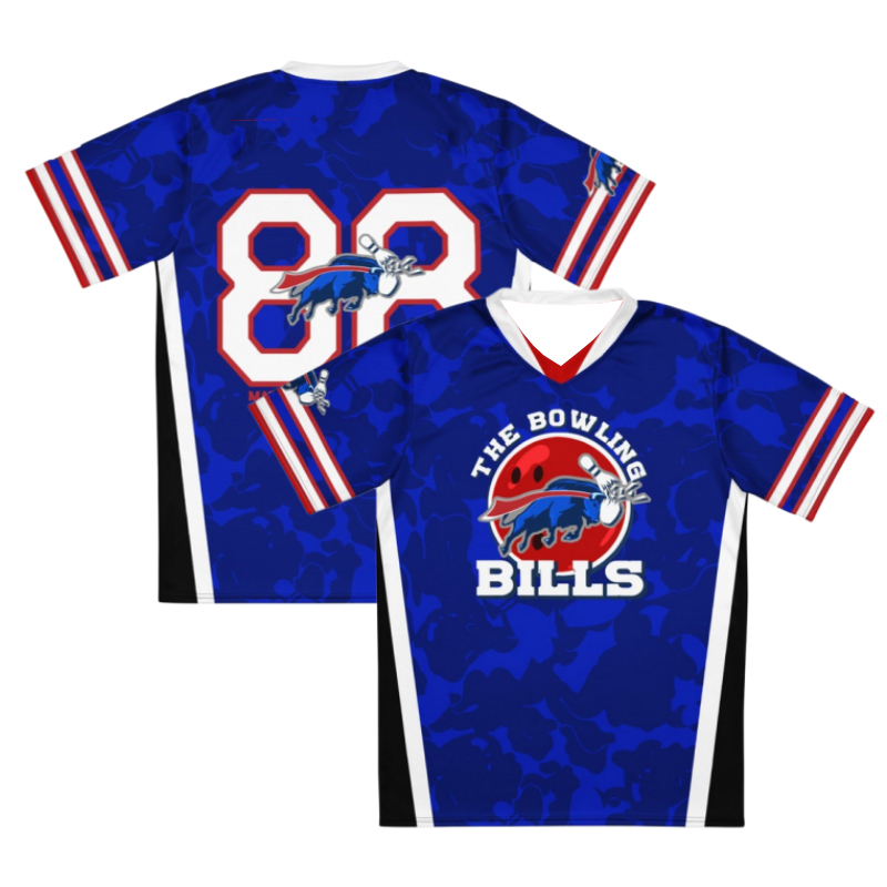 Jersey Bowling Pria Model V-Ne - Street Fashion Logo ulasan dan harga