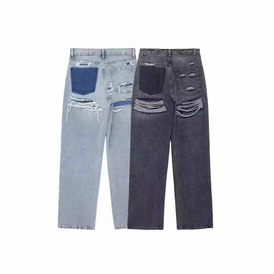 Celana Jeans Denim Wanita Mode - Distressed Jean Rip ulasan dan harga