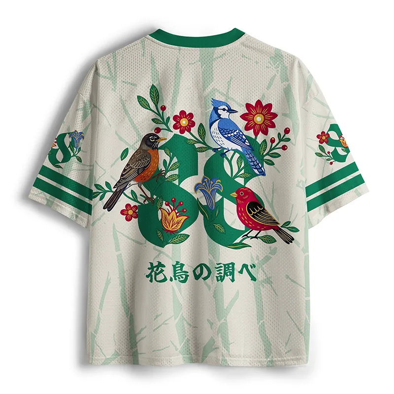 Kaos V-neck 3D Printing Motif  - Street Fashion In Japanese ulasan dan harga
