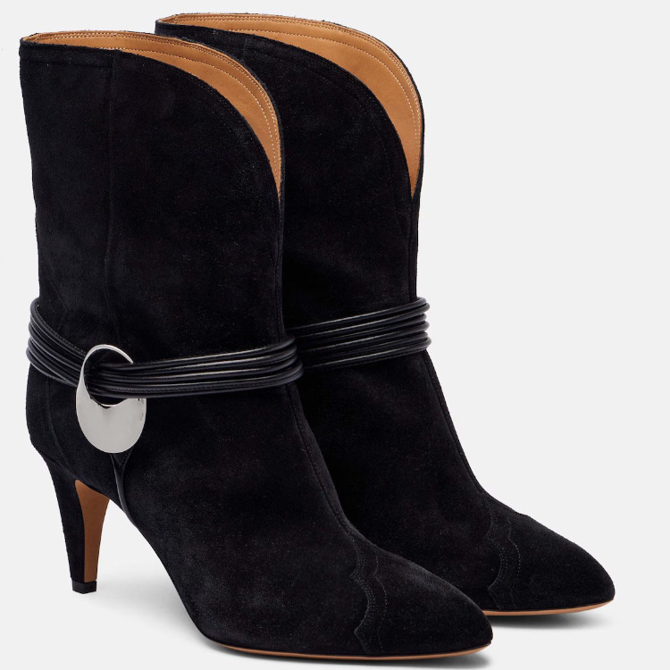 Sepatu Boots Wanita Bahan Sued - Street Fashion Look ulasan dan harga