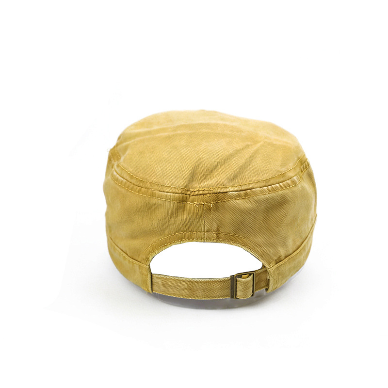 Topi Flat-Top Gaya Retro Punk  - Street Fashion Photoshoot ulasan dan harga