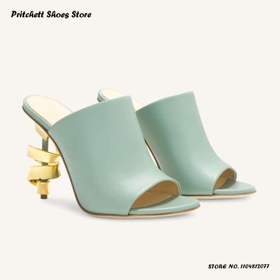 Sepatu Mules Kulit Hak Tinggi  - Street Fashion Rome 2025 ulasan dan harga