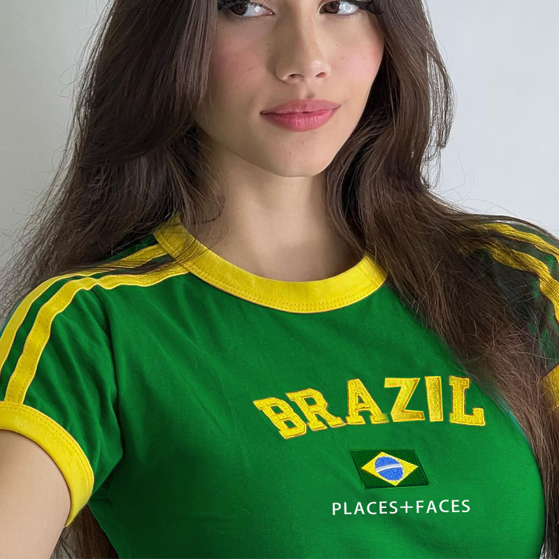 Streetwear Brazil kaus motif h - Street Fashion Brazil ulasan dan harga
