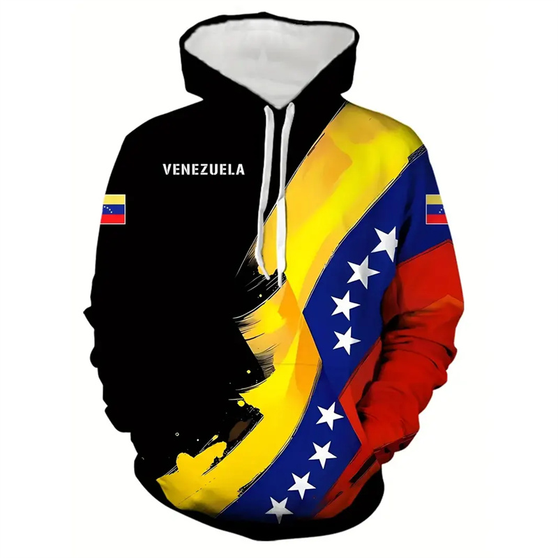 Hoodie bendera Kolombia untuk  - Street Fashion Brazil ulasan dan harga