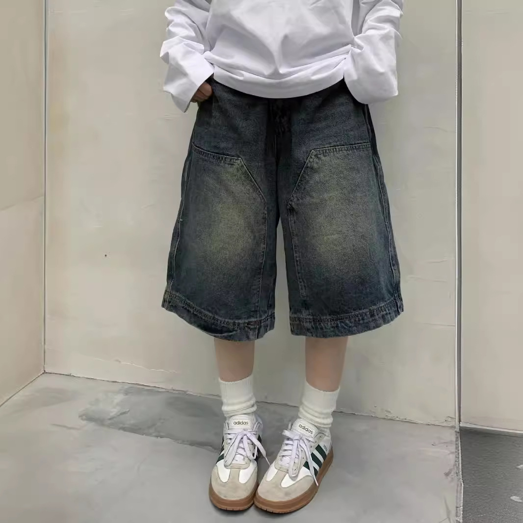 Celana Pendek Jeans Baggy Vint - Street Fashion Art ulasan dan harga