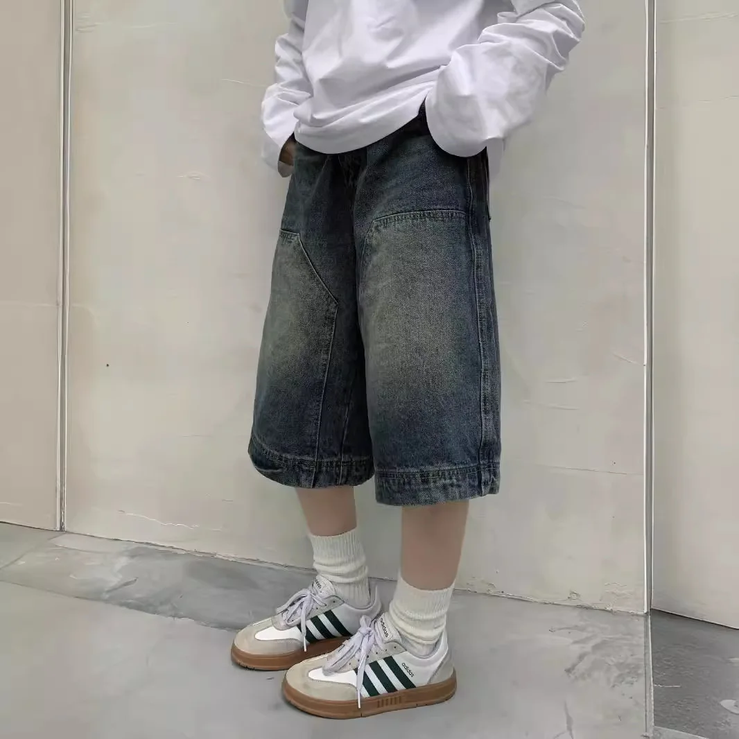 Celana Pendek Jeans Baggy Vint - Street Fashion Art ulasan dan harga