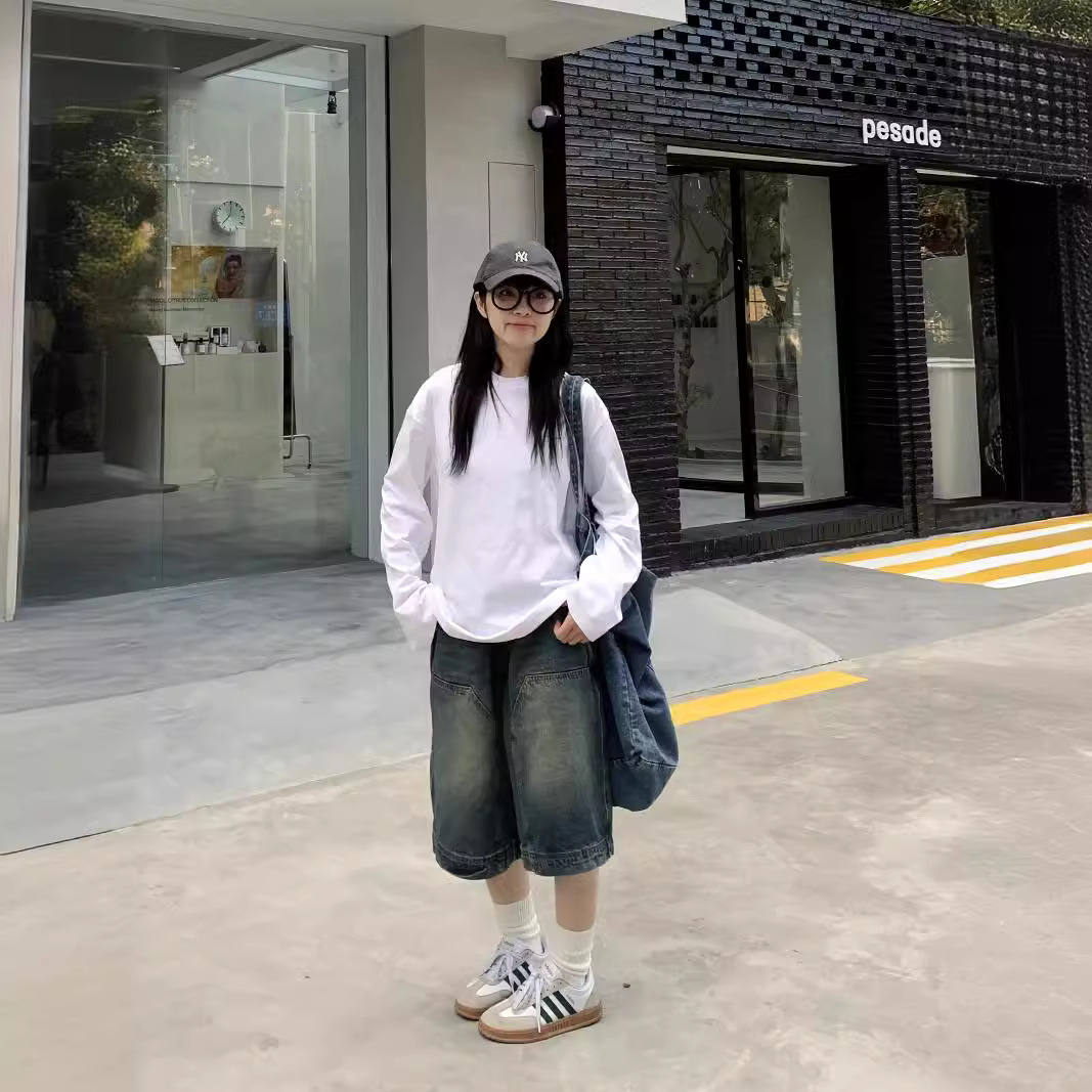 Celana Pendek Jeans Baggy Vint - Street Fashion Art ulasan dan harga