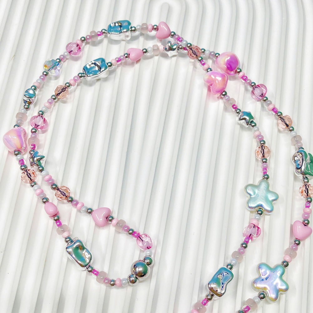 HERLOOK Pastel Y2K Aksesori Ra - Street Fashion Necklace ulasan dan harga