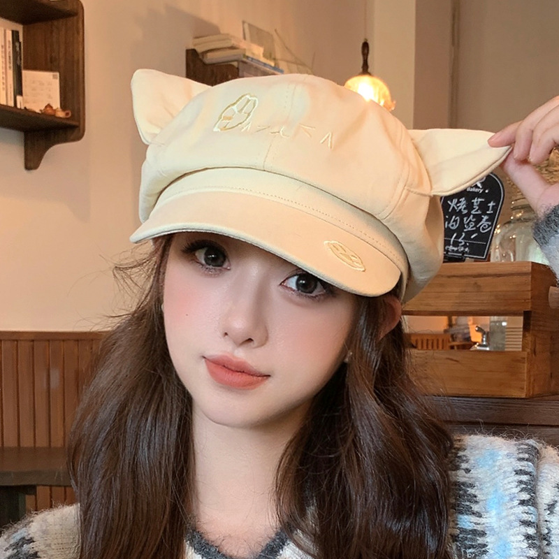 Topi Oktagonal Wanita, Beret B - Street Fashion Photoshoot ulasan dan harga