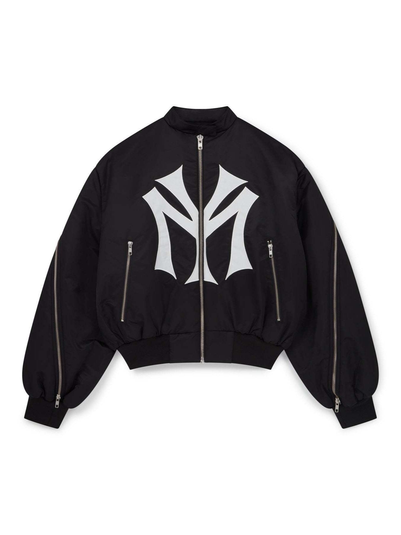 Jaket Bomber Crop Oversize Len - Street Fashion Logo ulasan dan harga