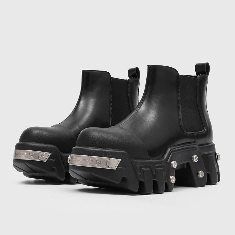 Sepatu Bot Pria Fashion Mewah  - Street Fashion Goth ulasan dan harga