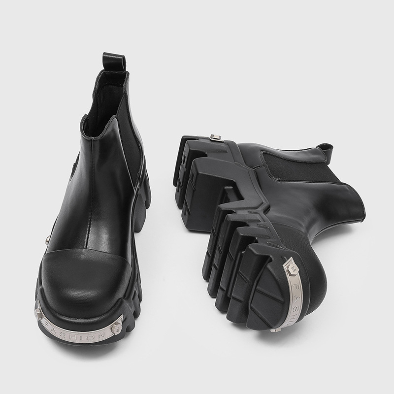 Sepatu Bot Pria Fashion Mewah  - Street Fashion Goth ulasan dan harga