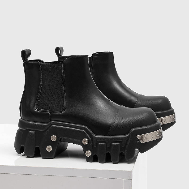 Sepatu Bot Pria Fashion Mewah  - Street Fashion Goth ulasan dan harga