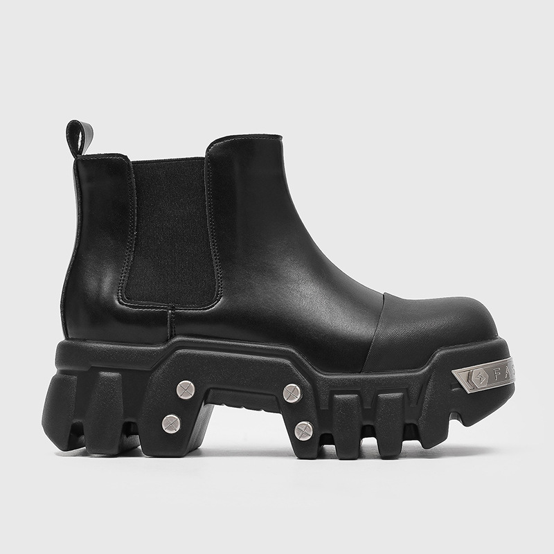 Sepatu Bot Pria Fashion Mewah  - Street Fashion Goth ulasan dan harga