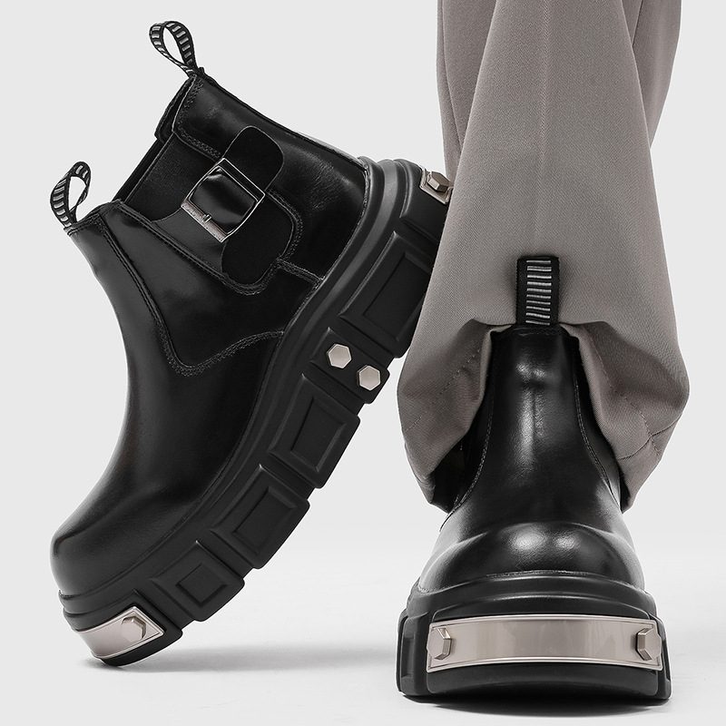 Sepatu Chelsea Punk Goth Fashi - Street Fashion Goth ulasan dan harga