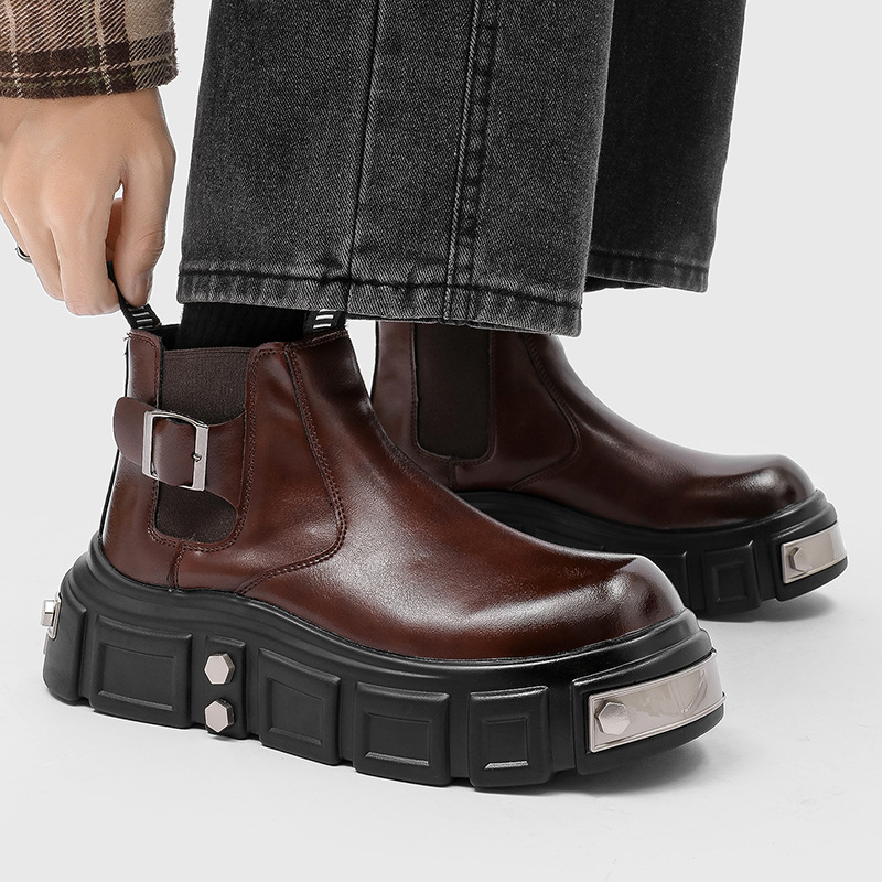 Sepatu Chelsea Punk Goth Fashi - Street Fashion Goth ulasan dan harga