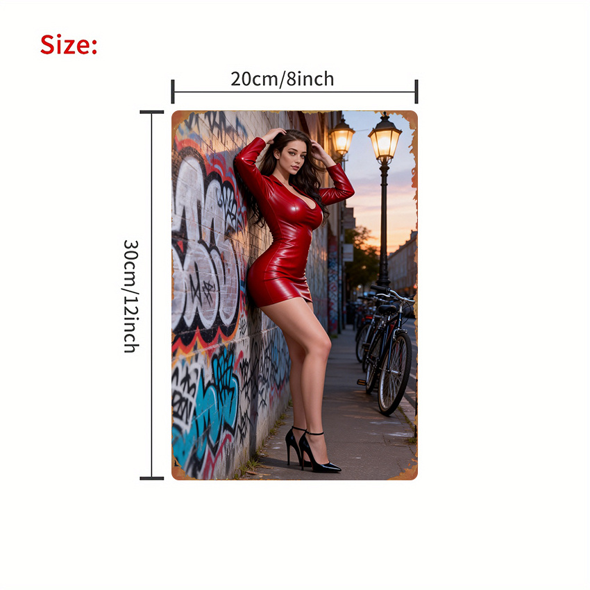 Papan Logam Datar 2D - Seni Di - Street Fashion Art ulasan dan harga