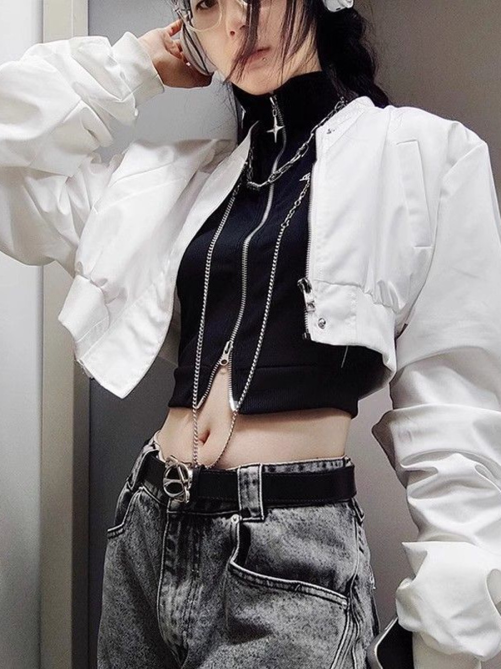 Vest pendek musim panas 2026 g - Street Fashion Goth ulasan dan harga