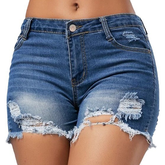 Celana Pendek Wanita Jeans Ber - Distressed Jean Rip ulasan dan harga