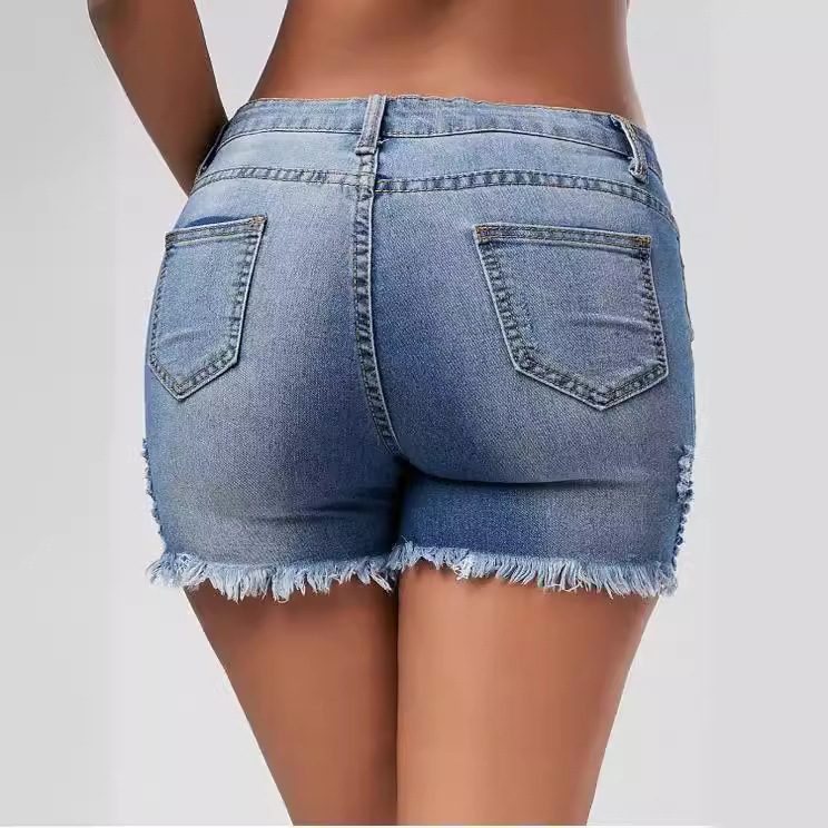 Celana Pendek Wanita Jeans Ber - Distressed Jean Rip ulasan dan harga