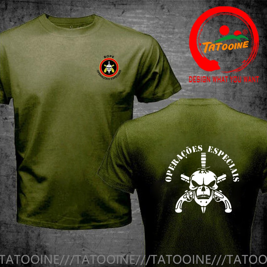 Desain Lucu BOPE Elite Death S - Street Fashion Brazil ulasan dan harga