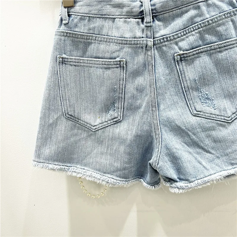 Celana Pendek Jeans Denim Robe - Distressed Jean Rip ulasan dan harga