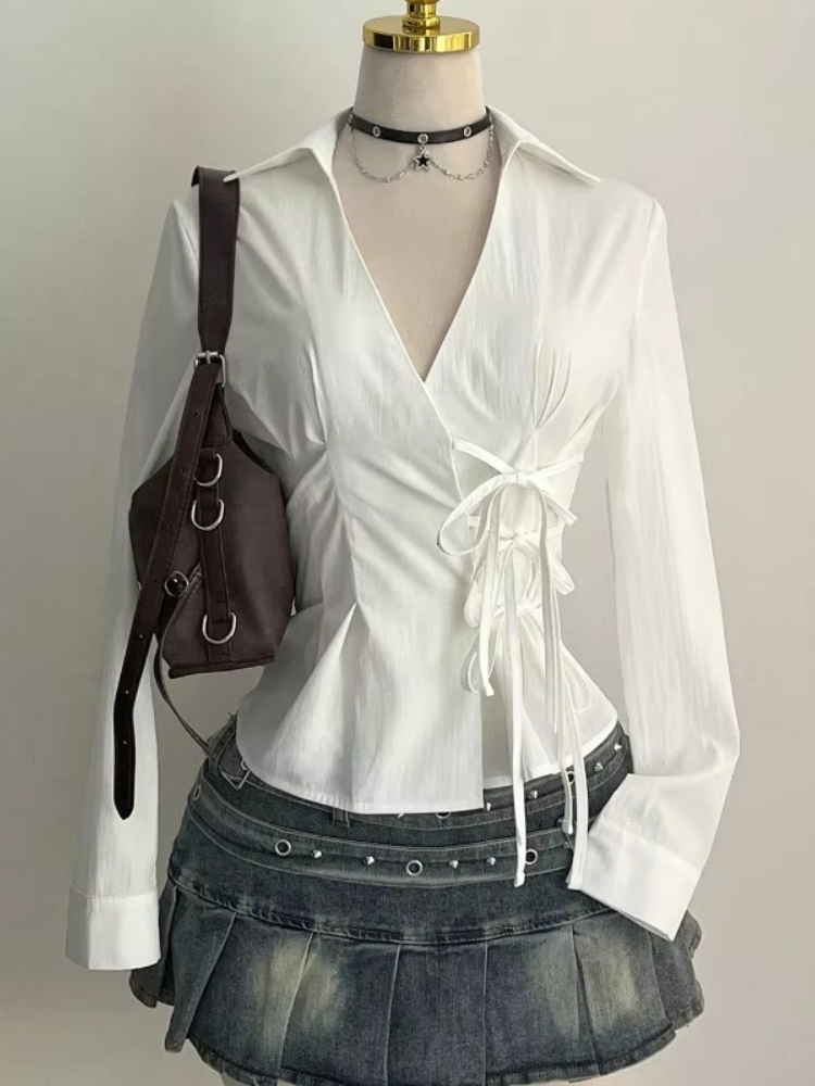 Blus Lengan Panjang Modis Keme - Street Fashion Necklace ulasan dan harga