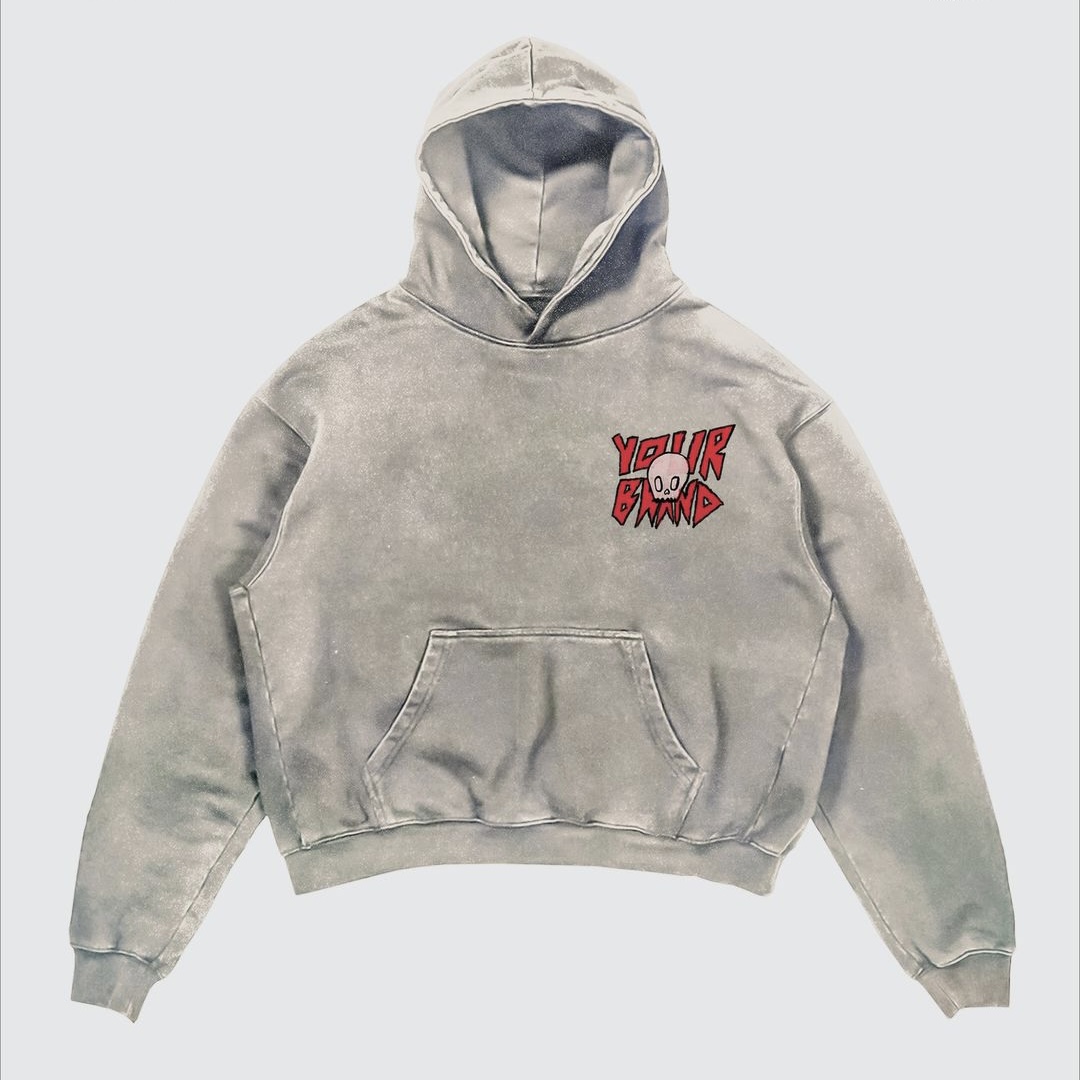 Street Y2K Hoodie lengan panja - Street Fashion Goth ulasan dan harga