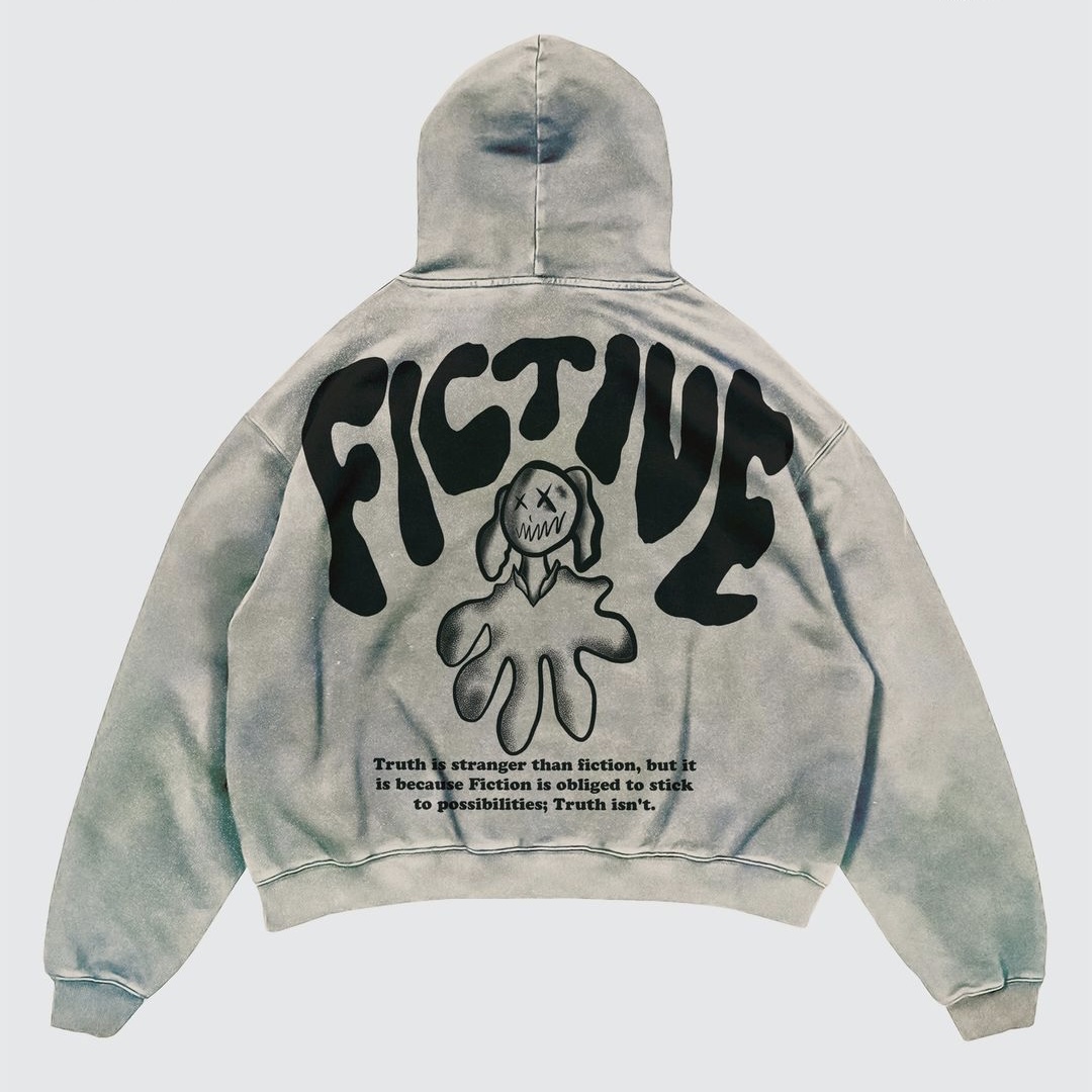 Street Y2K Hoodie lengan panja - Street Fashion Goth ulasan dan harga