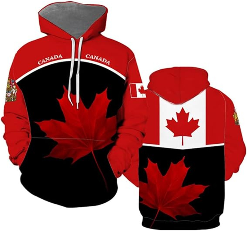 Hoodie Kanada Daun Maple Hoodi - Street Fashion Canada ulasan dan harga