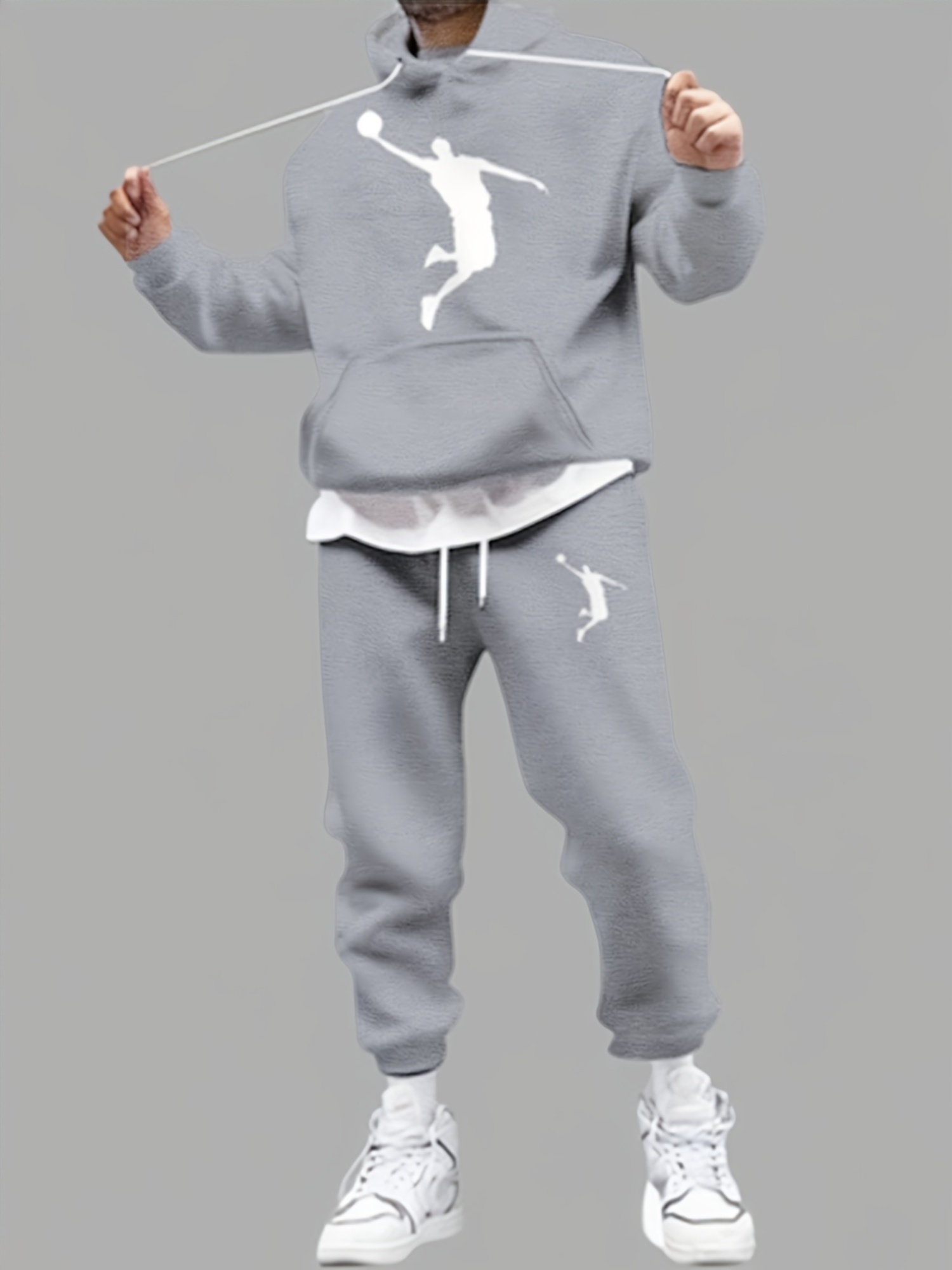 Setelan Hoodie dan Celana Jogg - Street Fashion Men ulasan dan harga