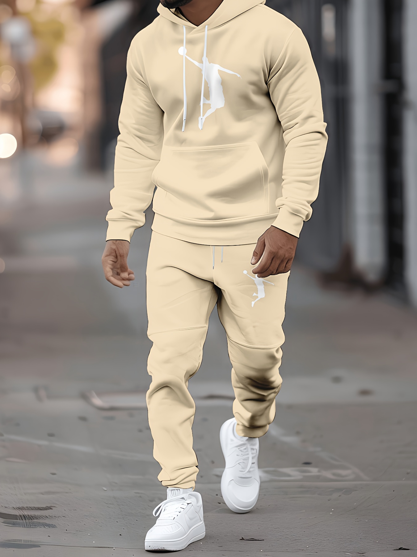 Setelan Hoodie dan Celana Jogg - Street Fashion Men ulasan dan harga
